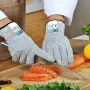 A Pair Of Cut Resistant Gloves Anti Cutting Level 5 Protection for Kitchen Meat Cutting / Woodworking Carving / Mandolin Slicing