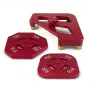 Arc/T Corner Gauge Aluminum Alloy Woodworking Chamfering Template Tool with Quick Change Features Red/Black Perfect for Beveling Rounding Professional or DIY Projects