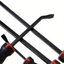 Heavy-Duty CR-V Long Tire Spoon Pry Bar With Non-Slip Handle Caps Perfect for Automotive Demolition Nail Pulling & More