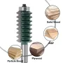 12mm Shank Reversible Finger Glue Joint Router Bit Bearing Finger Joint Router Bit for DIY Door Table Cabinet Shelve Furniture
