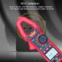 TS-18D Digital Clamp Meter True RMS 6000 Counts Multimeter Voltage Tester Auto-ranging Measures AC/DC Current Voltage Temperature Capacitance Resistance Diodes Continuity