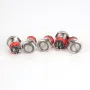 22MM 18A 250V 6Pin LED Light Button Switch Momentary Reset Metal Push Button Switch 