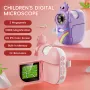 Children's Digital Microscope 362 1000X Magnification 1920*1080P 2MP Camera 2.0-inch IPS Screen LED Light Portable Handheld STEM Tool for Kids