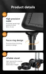 Digital Microscope 4.3inch Screen 50-1000X Magnification 2MP Resolution Long-Lasting 2000mAh Battery Ideal for Detailed Exploration and Research