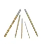 Drillpro 50PCS 1/1.5/2/2.5/3mm HSS Titanium Coated Twist Drill Bits High Speed Steel Drill Bit Set