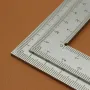Stainless Steel L Square Ruler Right Angle Measuring Tool 100mm 150mm 300mm Double-Sided Scale for Carpentry Framing Roofing Layouts