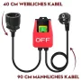 Safety Power Switch 220V 16A Large Paddle On Off Switch Emergency Stop Zero Voltage Switch Compatible with Router Tables Table Saws Drills Milling Machines Plug and Play Design