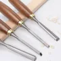 MYTEC 12pcs Wood Carving Chisel Set Walnut Handle 65Mn High Carbon Steel Sharp Blade Professional Woodworking Carving Tools