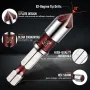 Premium Steel 5 Flute Countersink Drill Bits Set Hex Shank 82 Degree Cutting Tip for Wood Plastic Metal