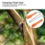 11-Teeth Outdoor Portable Hand Zipper Saw 65cm Wire Survival Tool High Strength Ferromanganese Sharp Blade Camping Hiking Multi Functional Cutting