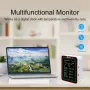 MUSTOOL 15-in-1 Air Quality Monitor Wifi Tuya App 15-in-1 Smart Tester With stand CO2 CO TVOC HCHO PM2.5 PM1.0 PM10 AQI Battery Powered Real-Time Display for Home Office