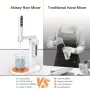 Rechargeable Epoxy Mixer USB Powered Anti-Bubble Design Hands Free Resin Blender Lithium Battery for DIY Crafts Jewelry Making