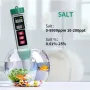 5-in-1 Water Quality Tester MF-X51 pH TDS Salinity EC Temperature Meter Accurate Portable Digital Water Analyzer for Aquariums Pools Labs Farming