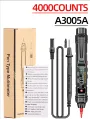 ANENG A3005A A3005APro 4000 Counts Professional Digital Multimeter Pen AC/DC Voltage Hertz Capacitance Resistance Diode Testing Auto Shutdown Essential Tool for Precision Electrical Measurements