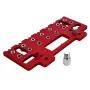JIGHOLE 5mm 1/4 Inch Aluminum Alloy Cabinet Hardware Jig Pocket Hole Jig Drill Guide Shelf Pin Punch Locator for Straight Holes