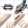 Aluminum Alloy Door Hinge Jig Guide Woodworking Door Hinge Template Slotting Locator Door Lock Jig for Wood Cabinet Kitchen Door Lock Installation