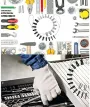 26PCS Thread Checker Set Metric and Inch Sizes Durable Comprehensive Coverage DIY Tool