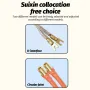 DIY Handheld Spot Welding Pen Gold-Plated Pure Copper 1500A High Conductivity 66cm Compact 414g for Battery 18650 Welding