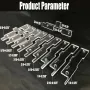 10pcs Woodworking Milling Cutter Gauge Set Transparent Acrylic Waterproof No Assembly Required for Table Saw & Router Setup