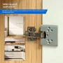 Door Jamb Hinge Jig Quick Installation Tool ABS Material Compact Size Accurate Alignment for Cabinet Door Hinge Mounting Woodworking Projects
