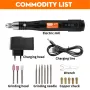USB Cordless Rotary Tool Kit Woodworking Engraving Pen DIY For Jewelry Metal Glass Mini Wireless Drill With Accessories