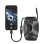 Camera with Light, 1920P HD Borescope with 8 Adjustable LED Lights, with 16.4ft Semi-Rigid Snake Cable, 7.9mm IP67 Waterproof Inspection Camera for iPhone