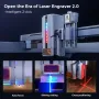 iKier K1 Pro 24W Laser Engraving Machine Engraver With 4.3\ Touch Screen 800mm/s Ultra Fast Speed Motorized Z-axis Autofocus