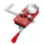 Concealed Positioning Hinge Hole Punch with L Shape Ruler 35mm Door Hinge Jig with Retaining Clip High Precision Aluminum Alloy DIY Cabinet Hinge Jig Adjustable Quick Punch Cabinet Hardware Jig