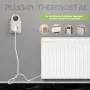 Smart WiFi Thermostat Temperature Controller Plug-in Electric Heater LCD Wireless High Frequency Temperature Controller
