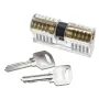 42PCS Orange Picks and Padlocks Set Equipped with an Automatic Unlocking Gun, Aircraft Clips, Transparent Padlocks and Rubber Sleeves,