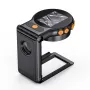 Handheld Digital Microscope 500X Magnification Foldable 2MP Camera 2 Inch IPS Screen 8 LED Adjustable Light Type-C Port Rechargeable Battery Support PC Computer transfer