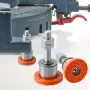 Stainless Steel Adjustable Leveling Feet Mounting Bracket M8 Thread for Miter Saw Furniture Legs
