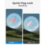 CIGMAN Golf Rangefinder 1312 Yards Slope Compensation 2.4 Inch Touchscreen 6X Magnification Flag Lock Vibration Rechargeable USB-C Golf Accessories IP54 Water Resistant