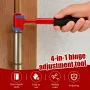 4-in-1 Door Hinge Adjustment Tool Metal Hinge Adjustment Wrench Door and Cabinet Alignment Tools Hinge Gap Repair for Door Hinge