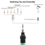 14-in-1 Wireless Butane Soldering Kit Adjustable 1300℃ Flame 450℃ Soldering Temperature 35-45 Minutes Usage Portable for DIY Repair Electronic Automotive Projects