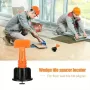 151pcs Tile Flat System Washers for Wall Flat Wedge Washers and Brackets Reusable Easy to Use DIY Tile Installation Leveling Tool PP Material