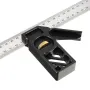 ENJOYWOOD Adjustable 300mm Aluminum Alloy Combination Square 45 90 Degree Angle Scriber Steel Ruler Woodworking Line Locator Ruler DIY Carpenter Measuring Tool