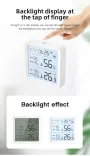Smart Wireless Temperature Humidity Sensor with Advanced Bluetooth/WiFi Technology Adjustable Modes Low Power Consumption Ideal for Remote Home Monitoring and Smart Home Automation