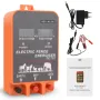 5km Electric Fence Energizer 2.5 Joule With LCD Display 12V Farm Electric Poultry Equipments Energizer Controller for Farm Livestock Cows Cattle Horse