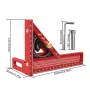 JIGHOLE 3D Multi-Angle Framing Square Measuring Ruler Adjustable 0-180 Degree Protractor Aluminum Alloy Anodized Surface Carpenter Triangle Ruler Measurement Tool Marker