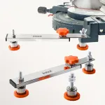 Stainless Steel Adjustable Leveling Feet Mounting Bracket M8 Thread for Miter Saw Furniture Legs
