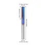 1/4inch/ 6.35mm 8mm Shank 2-Flute Tungsten Carbide Straight Router Bit with Nano Blue Coating for CNC Router MDF Woodworking
