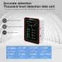MUSTOOL 15-in-1 Air Quality Monitor Wifi Tuya App 15-in-1 Smart Tester With stand CO2 CO TVOC HCHO PM2.5 PM1.0 PM10 AQI Battery Powered Real-Time Display for Home Office