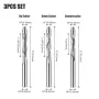 1/4 Inch 6.35mm Shank Compression Spiral Router Bits Tungsten Carbide Flush Trim Router Bit Up Down Cut Router Bit 1/4\ 6.35mm Cutting Diameter