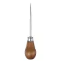 Single Gourd Awl Handwork Sewing Awl Log Color Wooden Handle 4.53\ x 0.98\ Polished Surface for Leather Punching and DIY Projects