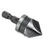 3Pcs 12mm 16mm 19mm Countersink Bore Set 1/4\ Hex Shank Wood Plastic Chamfer Bit