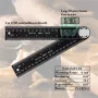 2-in-1 Digital Angle Finder Protractor with 7 Inch/200mm Ruler Spill-Proof Design for Woodworking Carpenter Construction DIY Tool LED Display High Accuracy Measurement