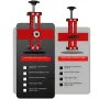 Adjustable Woodworking Cabinet Door Installation Jig Aluminum Alloy Quick Positioning 2-in-1 Device 0-75mm Thickness 15-70mm Rebound Drilling Tool