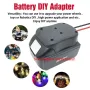 Multi-purpose Power Adapter Dock Compatible with Makita 18V Batteries Reliable ABS Shell Easy Connections for DIY Projects and Electric Vehicles