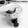 Premium CR-V Long Handle Torque Wrench High Hardness Good Toughness Calibrated in Degrees for Car Repairing 1/2 Inch Torque Gauge Silvering Automotive Tools